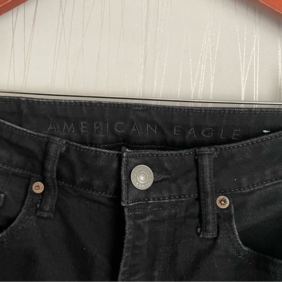 American Eagle Men’s Jeans Skinny Black Stretch Airflex Size 30 X 30 - Picture 8 of 9